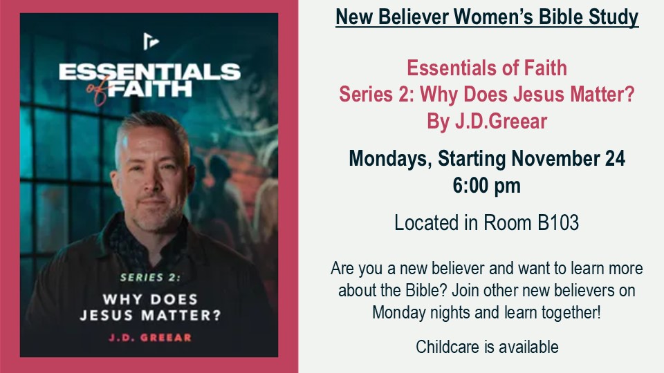 Essentials of the Faith Series 2 - Why Does Jesus Matter Slide