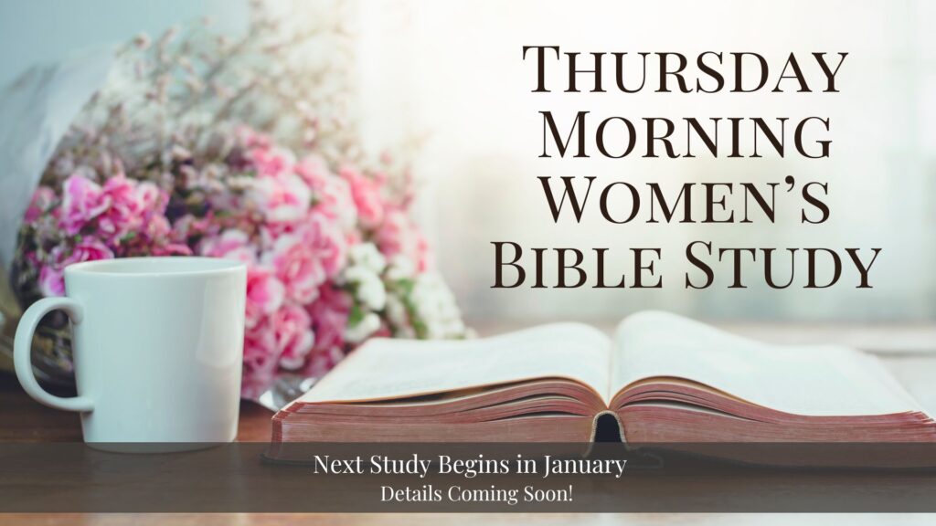 Thursday Morning Study Coming january - Canva